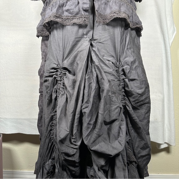 Magnolia Pearl Midnight Hyacinth dress linen silk gray - Picture 12 of 16